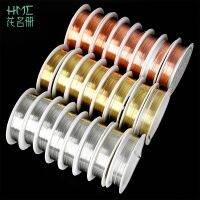 Copper Wire 0.2/0.25/0.3/0.4/0.5/0.6/0.8/1.0mm Silver Gold Copper Color 1 Roll 2-20M Beading Cord Findings DIY