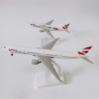 AIR British Airways Boeing 777 B777 Airways Diecast ล้อเครื่องบินของเล่นอัลลอยด์โมเดลเครื่องบินเครื่องบิน W 16CM 19CM