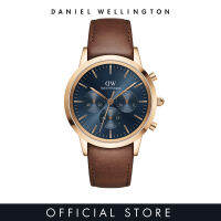 Daniel Wellington Iconic Chronograph 42mm St Mawes Rose gold Arctic DW watches for men - Mens watch - Male watch Leather strap - fashion casual