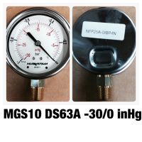 "NUOVA FIMA" Vacuum gauge 2.5" -1-0 Bar 1/4"NPT แวคคั่มเกจ ขนาดหน้าปัด2.5" เกลียวลงล่าง1/4"NPT