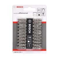 ดอกไขควง BOSCH รุ่น 2608521039 ขนาด 2-65 มม. (ชุด 10 ชิ้น) สีเงิน