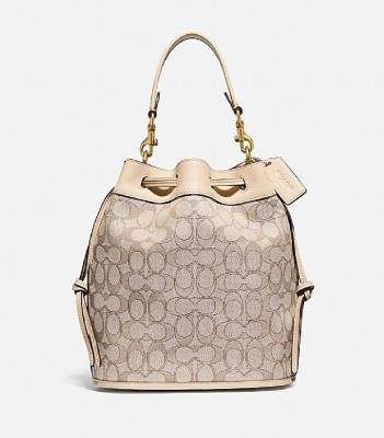 COACH FIELD BUCKET BAG IN SIGNATURE CHAMBRAY (COACH C4693)
