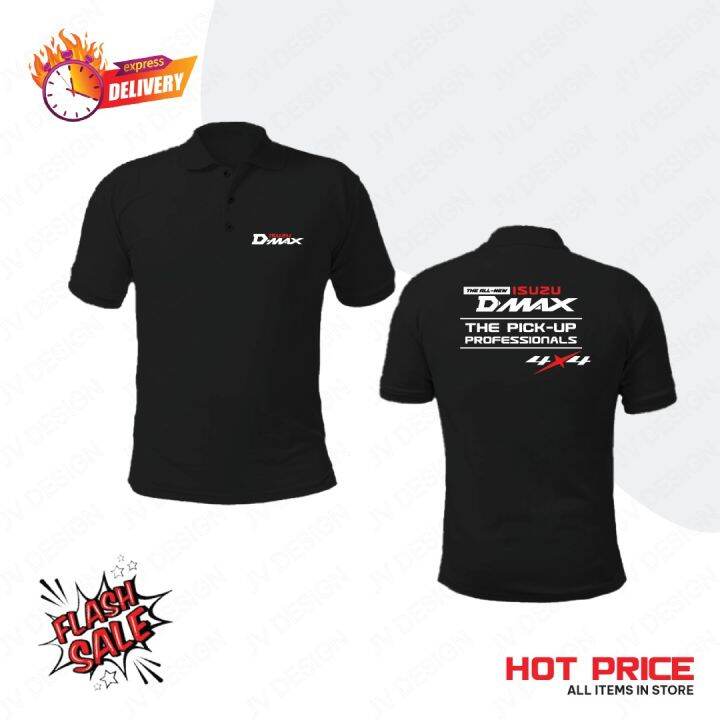 New Printing Isuzu X D Max Polo Fresh Logo Printed Collared Neck Shirt For Men And Women