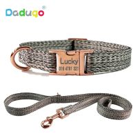 【CW】 Custom Dog Collar Leash Personalized Engraved ID Nameplate Accessories Collars Small Medium Large Dogs