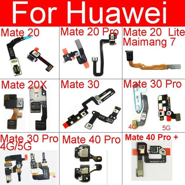 สายเคเบิ้ลยืดหยุ่นสำหรับเซนเซอร์พร็อกซิมิตีอ่อน-huawei-mate-20-30-40-pro-plus-lite-20x30-pro-4g-5g-maimang-7เซ็นเซอร์แสงแฟลช-flex