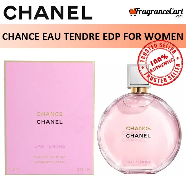 Chanel Chance Eau Tendre EDP for Women (100ml) Eau de Parfum Tender Pink  [Brand New 100% Authentic Perfume/Fragrance] | Lazada Singapore
