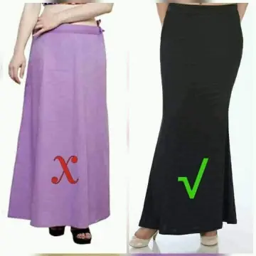 Saree Shapewear Petticoat/Saree inner skirt/white
