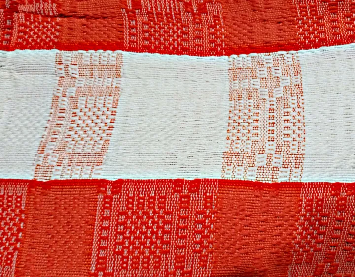 Ilocos Inabel Woven Blanket (ORANGE ColorKING Size 92in x 60in