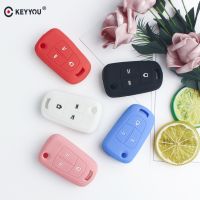 ✹✖ KEYYOU 3 Button Filp Folding For OPEL Silicone Car Key Fob Cover Case for For OPEL Vauxhall Astra H Corsa D Vectra C Zafira