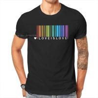 ข้อเสนอพิเศษ Love Is Love - LGBT Pride Rainbow เสื้อ T Vintage ทางเลือกขนาดใหญ่ Crewneck TShirt Top ขาย Harajuku ชายเสื้อS-5XL