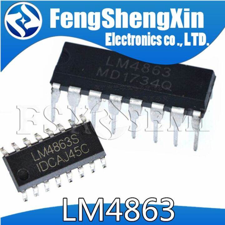 10pcs/lot LM4863D LM4863N LM4863P LM4863 DIP16 LM4863S SOP16 Twoway