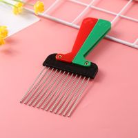 【CC】 1pc Metal Wide Teeth Comb Afro Detangle Hairbrush Hairdressing Styling Tools