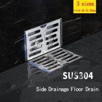 L-shaped Side Drainage Floor Drain For Balcony Wall Corner Vertical Water Seepage Filter Fit Drain-pipe Diameter 50mm 75mm 110mm  by Hs2023