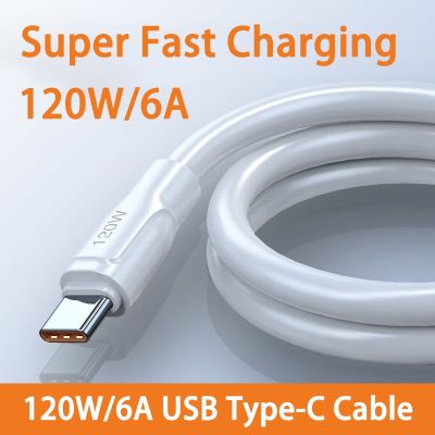 120W Super Fast Charge Type C Cable for iPhone 14 Xiaomi Mi 12 Pro Huawei Mate40 Mobile Phone Accessories Charger USB C Cable Wall Chargers