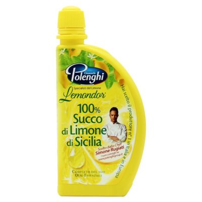Premium import🔸( x 1) POLENGHI Lemon Juice &amp; Essential Oil 125 ml. น้ำมะนาวเลมอนแท้ 100% - PL01 125 mL [PL01]
