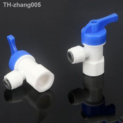 1/4 quot; OD Hose 1/4 quot;BSP Female Thread Elbow Quick Connect Pressure Tank Plastic Ball Valve RO Water Reveser Osmosis Fitting