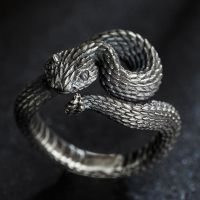 Women 39;s Fashion Rattlesnake Open Ring Small Cute Retro Motorcycle Party Punk Domineering Accessories Cool Hip Hop Jewelry