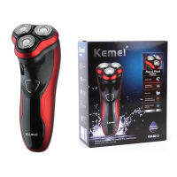 【Hot ticket】 KEMEI KM-9013 3D ลอย3ล้างทำความสะอาดได้ปั่นเครื่องโกนหนวดไฟฟ้าแบบชาร์จได้ไร้สายเครื่องเล็มหนวดมีดโกนจอนเครื่อง