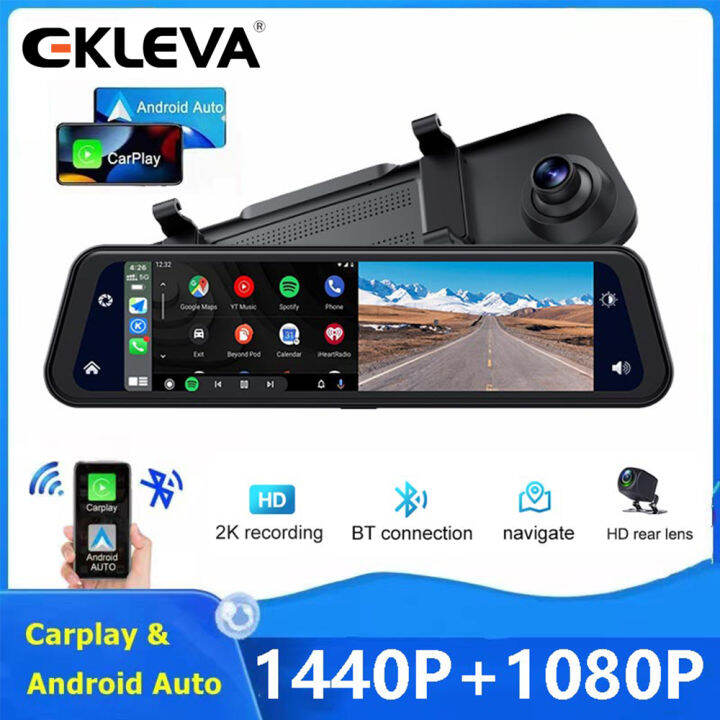 ekleva 12 inch mirror dash cam