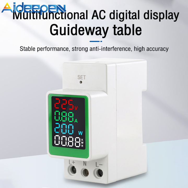 Aideepen Digital Single Phase Energy Meter Tester Electricity Usage