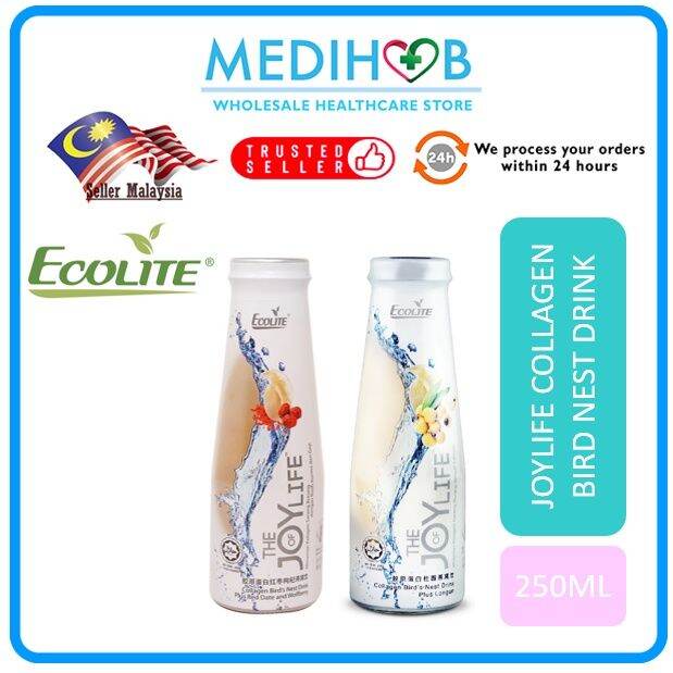 ECOLITE Bird Nest Drink Sarang Burung Original dan Perisa Lain 胶原蛋白燕窝饮