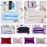 100 Satin Poly Bedding Pillowcase Ultra Soft Mulberry Standard/Queen/King Pillowcase Nature Cover Seat Cushion Cover Home Decor