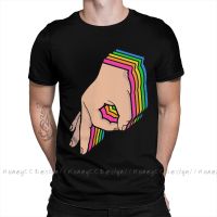 High Quality Men The Circle Game Black T-Shirt Rainbow Classic Pure Cotton Shirt Tees Harajuku Tshirt