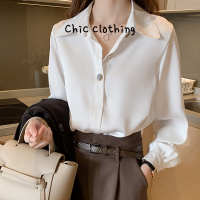 Chic Clothing เสื้อ เสื้อแขนยาว เสื้อผู้หญิง เสื้อแฟชั่นผญ แฟชั่น วินเทจ ล้ำสมัย คลาสสิค WCS2393BTJ 39Z230927