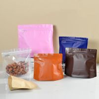 100g 150g 250g 500g Thick Stand Up Aluminum Foil Coffee Bag Packaging with Valve Coffee Bean Powder Zip Lock Package Bags 25pcs