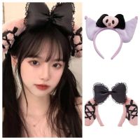 ที่คาดผมฮาโลวีน ฮาโลวีน halloween accessories การ์ตูนลายการ์ตูน ที่คาดผม Kuromi โบว์น๊อต อะนิเมะ ห่วงผมกำมะหยี่ คาวาอิ ผ้าโพกศีรษะ ที่คาดผมเมโลดี้ สาวๆ