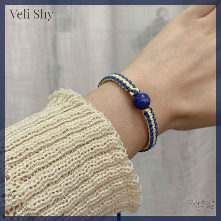 veli-shy-กำไลข้อมือธงชาติยูเครนสีฟ้าสีเหลืองกำไลแฮนด์เมดทอที่มีเสน่ห์สำหรับผู้ชายผู้หญิง