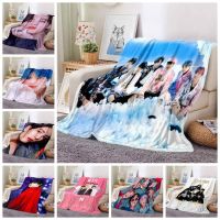 Kpop Boy super idol Blanket Ultra Lightweight Soft Plush Flannel Throws Anime Blanket for Sofa Bed Couch best Office Gifts