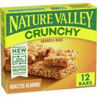 Best import products⚡ (1 Pc) เนเจอร์วัลเล เเท่งกราโนล่า อัลมอนด์คั่ว 6 แพ็ค 12 ชิ้น - Nature Valley Granola Bars with Roasted Almonds 6x42g(12Bars)