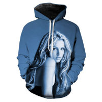 2023 NewBritney Spears 3D พิมพ์ Hoodie เสื้อผู้ชายผู้หญิงแฟชั่น Casual เสื้อแขนยาว Streetwear อินเทรนด์ Hoodies ขนาดใหญ่