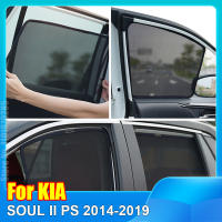 สำหรับ Kia SOUL II PS 2014-2019แม่เหล็กรถหน้าต่างม่านบังแดดโล่ด้านหน้ากระจกด้านหลังด้านข้างม่านสีอาทิตย์ Visor