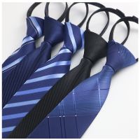 นคไท เนคไทสำเร็จรูป ไม่ต้องผูก แบบซิป Men Zipper Tie Lazy Ties Fashion 8cm Business Necktie For Man 【AUG】