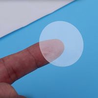 1000pcs/pack Thickness 0.025mm Clear Round Transparent Stickers Sealing Label Waterproof PVC For Package Envelope