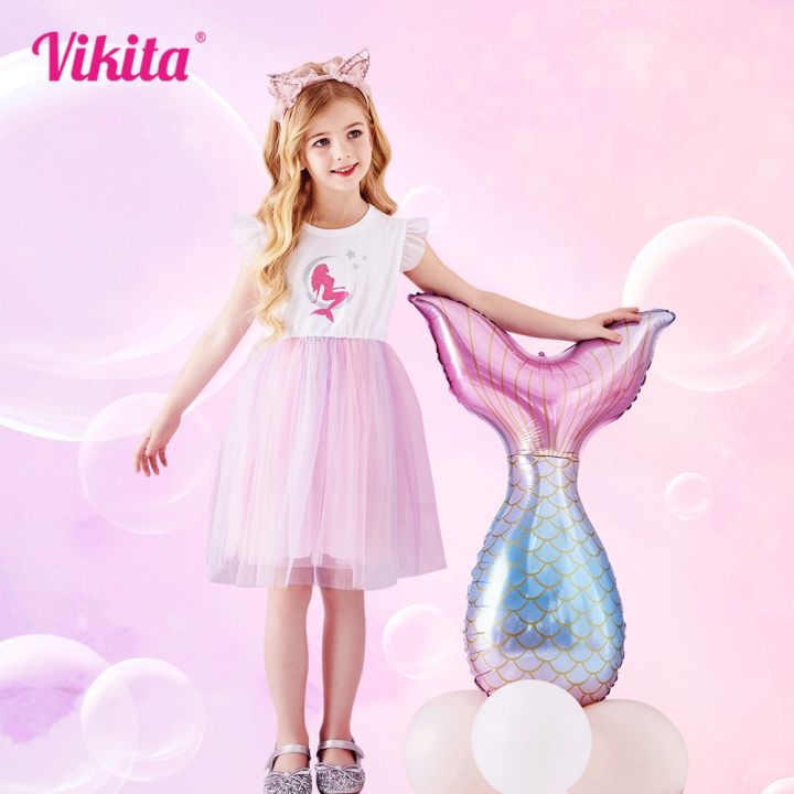 jeansame-dress-วิกีต้า-girlsequins-tuball-gownbirthday-party-dresses-kidsdress-childrenclothing