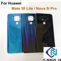 6.26 "สำหรับ Huawei Mate 30 Lite ฝาหลังปิดโทรศัพท์ฝาหลังด้านหลังประตูแก้วที่อยู่อาศัยเคสด้านหลังฝาหลังปิดโทรศัพท์ Nova 5i Pro