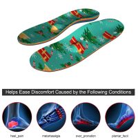 New Christmas Insole Plantar Fasciitis Arch Support Orthopedic Insole Flat Foot Pain Heel Spur Correction Shoes Accessories