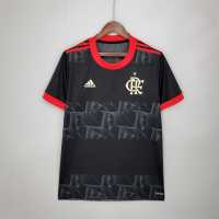 FLAMENGO AWAY 3RD BLACK 2122 FOOTBALL SHIRT SOCCER JERSEY