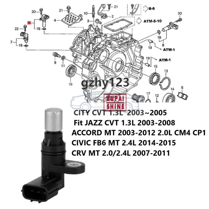 Xps Transmission Speed Sensor Output Sensor For Honda Jazz Fit Saa Cvt 2003 2008 For Accord Sda