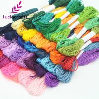 【YF】❁  Lucia Crafts 6pcs/Lot 7m Thread  Cotton Embroidery Sewing W0101