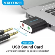 Vention Card Âm Thanh Ngoài Bộ Chuyển Đổi Âm Thanh USB Sang Giắc Cắm 3.5Mm