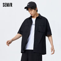 Semir เสื้อเชิ้ตแขนสั้นผู้ชาย,เสื้อคอตตอนลำลองลำลองลำลองสวมใส่ได้ทุกวันฤดูร้อน2023