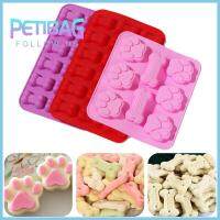 PETIBAG DIY คุกกี้แคนดี้ รูปร่างกระดูก ลูกสุนัข Dog Paw แม่พิมพ์อบช็อคโกแลต การทำเค้ก แม่พิมพ์ซิลิโคน ถาดน้ำแข็ง