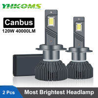 YHKOMS 120W LM Canbus H4 H7 LED Car Headlight H1 H8 H9 H11 9005 HB3 9006 HB4 880 881 LED Bulb Auto Fog Lamp Car Headlamp