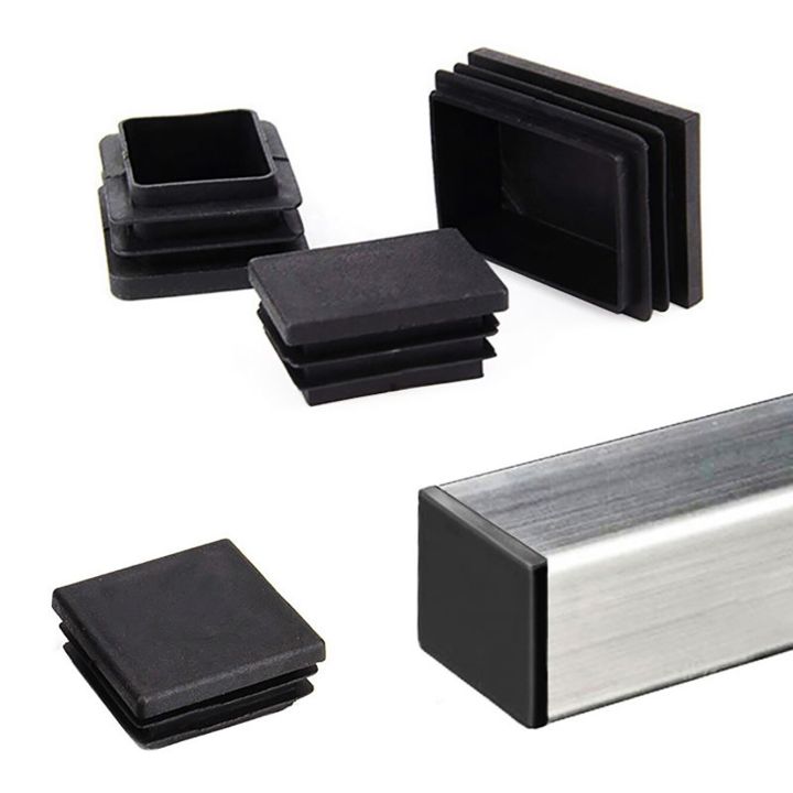 black-square-rectangle-plastic-blanking-end-cap-chair-table-feet-cap-tube-pipe-insert-plug-decorative-dust-cover-various-sizes-pipe-fittings-accessori