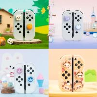 Super Cute rabbit Silicone Soft Thumb Stick Grip Cap Protective Cover For Switch Oled NS Lite Joy-con Controller Thumbstick Case Controllers