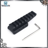 WADSN Optics Riser Mount 20mm Rail-grabber CLAMP Picatinny Mount สำหรับ 558 552 T2 Red Dots Sc-opes PEQ15 เลเซอร์อาวุธ Light